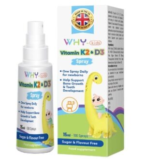 Thực phẩm bảo vệ sức khỏe WHY-KIDS VITAMIN D3&K2 dạng xịt (sử dụng được 100 xịt)