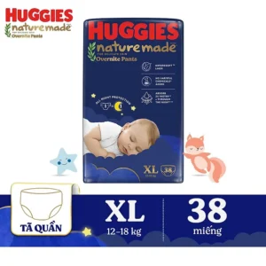 Tã quần HUG Naturemade ban đêm XL 38x2
