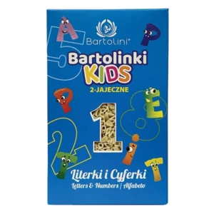 Mì nui  hình chữ cái và số Bartolini 250g