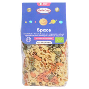 Nui rau củ hữu cơ hình Space Dalla Costa 200g