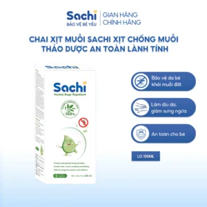 Xịt chống muỗi thảo dược Sachi 100ml (> 6 tháng)